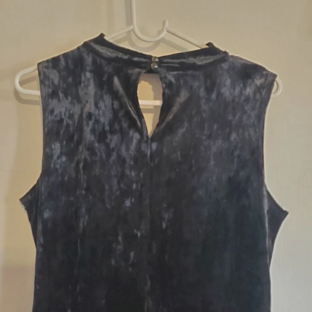 Ambiance Black Velvet Dress W/ Choker Size L Whimsigoth vamp Holiday party